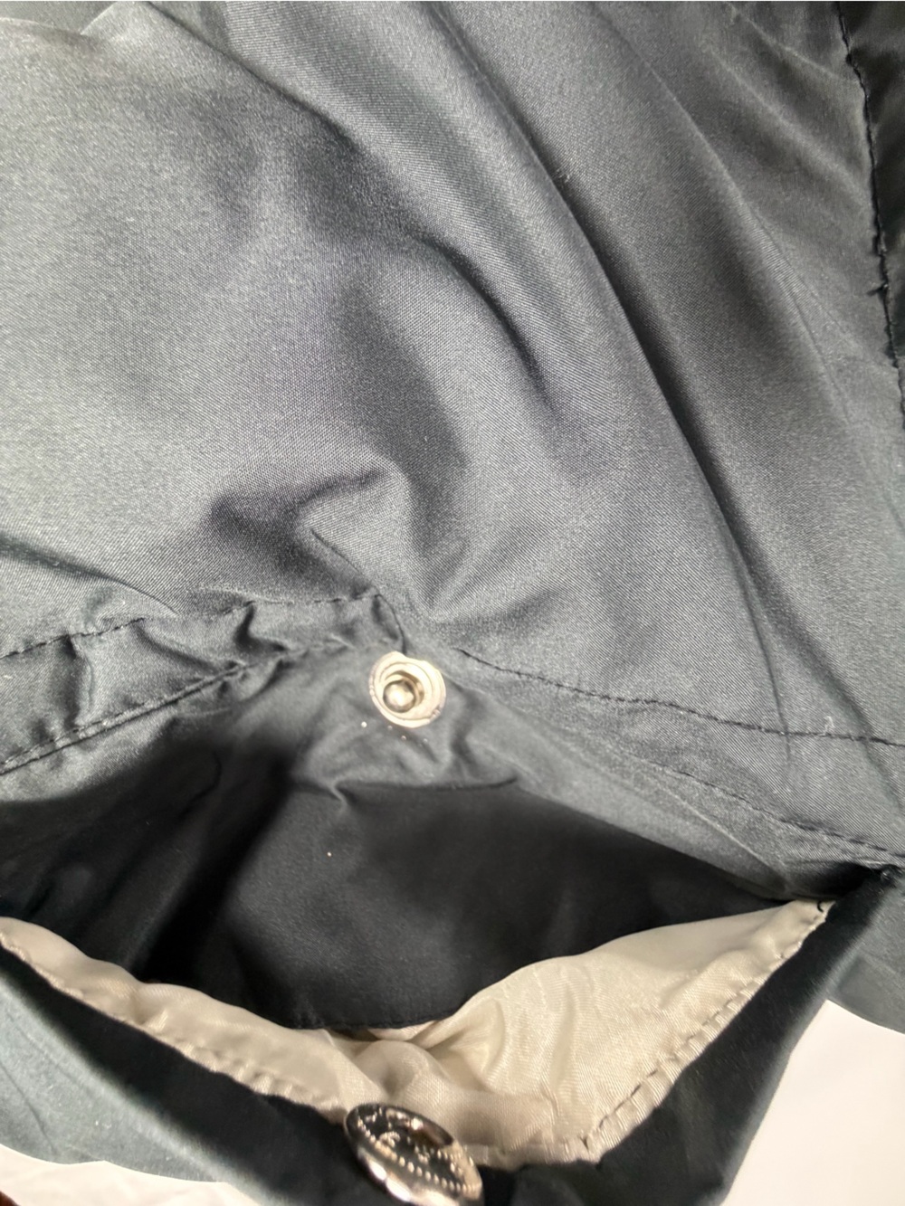 Reebok NFL Raiders Heavy Puffer Jacket Black Faux Fur Hood Mens XL Y2K Vintage - Picture 9 of 11